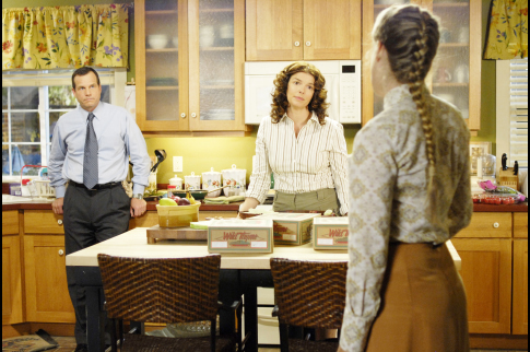 Still of Bill Paxton, Jeanne Tripplehorn and Chloë Sevigny in Big Love (2006)