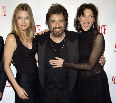 Al Pacino, Michelle Pfeiffer and Mary Elizabeth Mastrantonio at event of Scarface (1983)