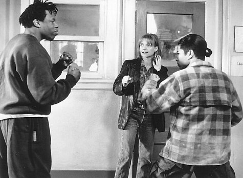 Still of Michelle Pfeiffer, Richard Grant and Renoly Santiago in Dangerous Minds (1995)