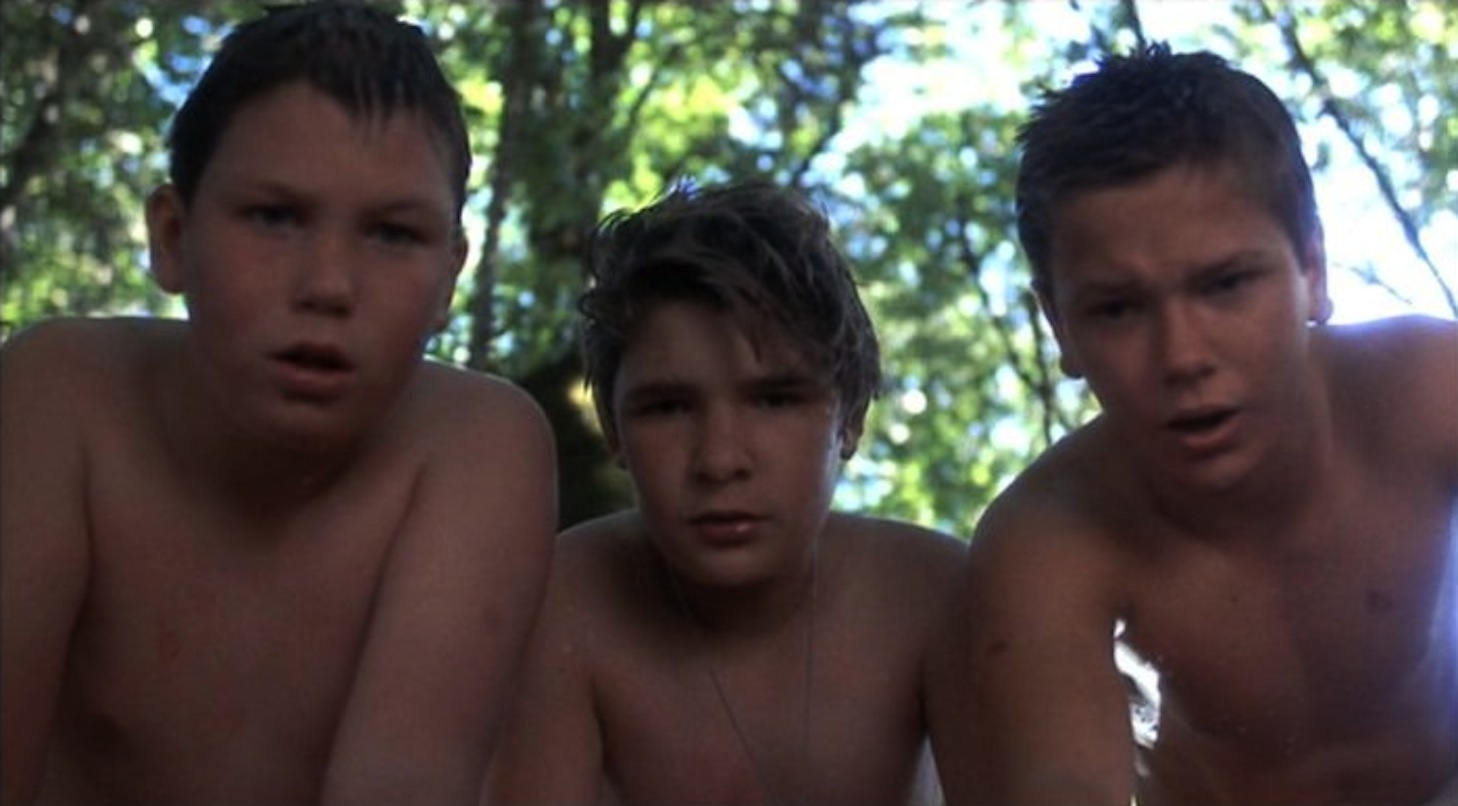 Still of River Phoenix, Corey Feldman and Jerry O'Connell in Likime kartu (1986)