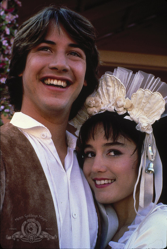Still of Keanu Reeves and Jill Schoelen in Babes in Toyland (1986)