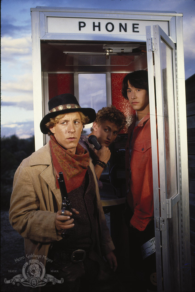 Still of Keanu Reeves, Dan Shor and Alex Winter in Bill & Ted's Excellent Adventure (1989)