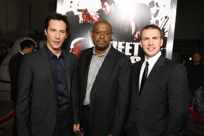 Keanu Reeves, Forest Whitaker and Chris Evans at event of Street Kings (2008)