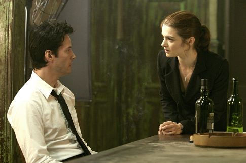 Still of Keanu Reeves and Rachel Weisz in Constantine (2005)