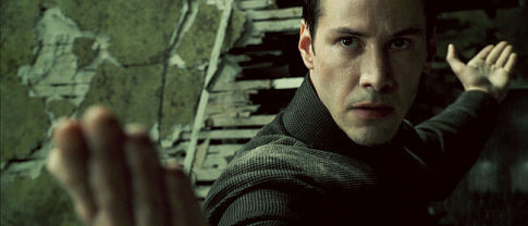 Still of Keanu Reeves in Matrica. Revoliucijos (2003)