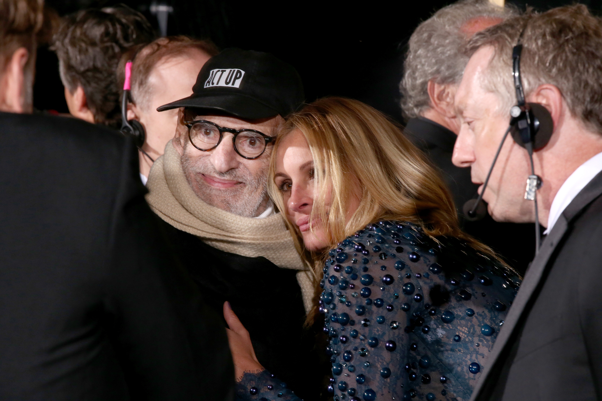 Julia Roberts and Larry Kramer at event of The 66th Primetime Emmy Awards (2014)