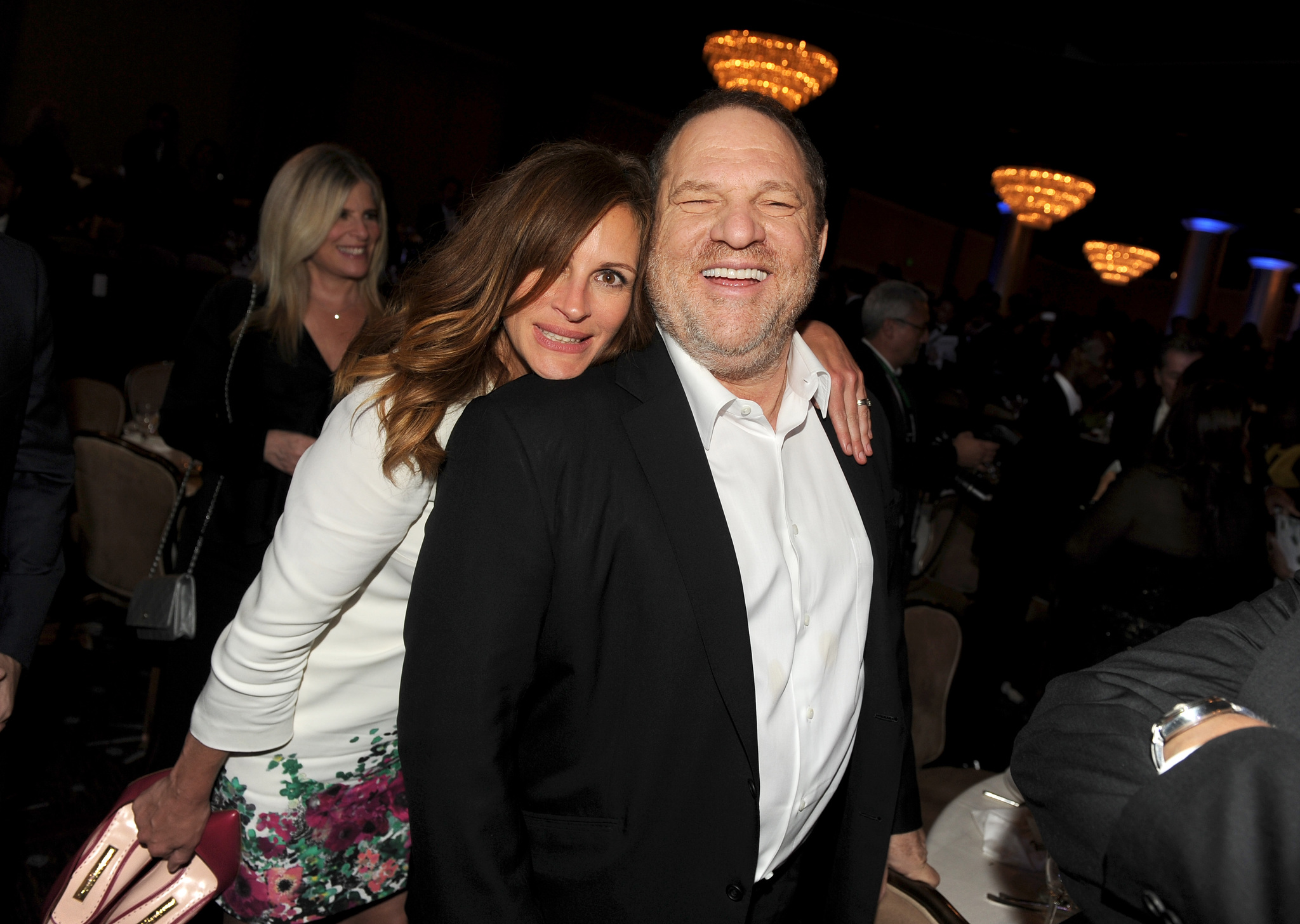 Julia Roberts and Harvey Weinstein
