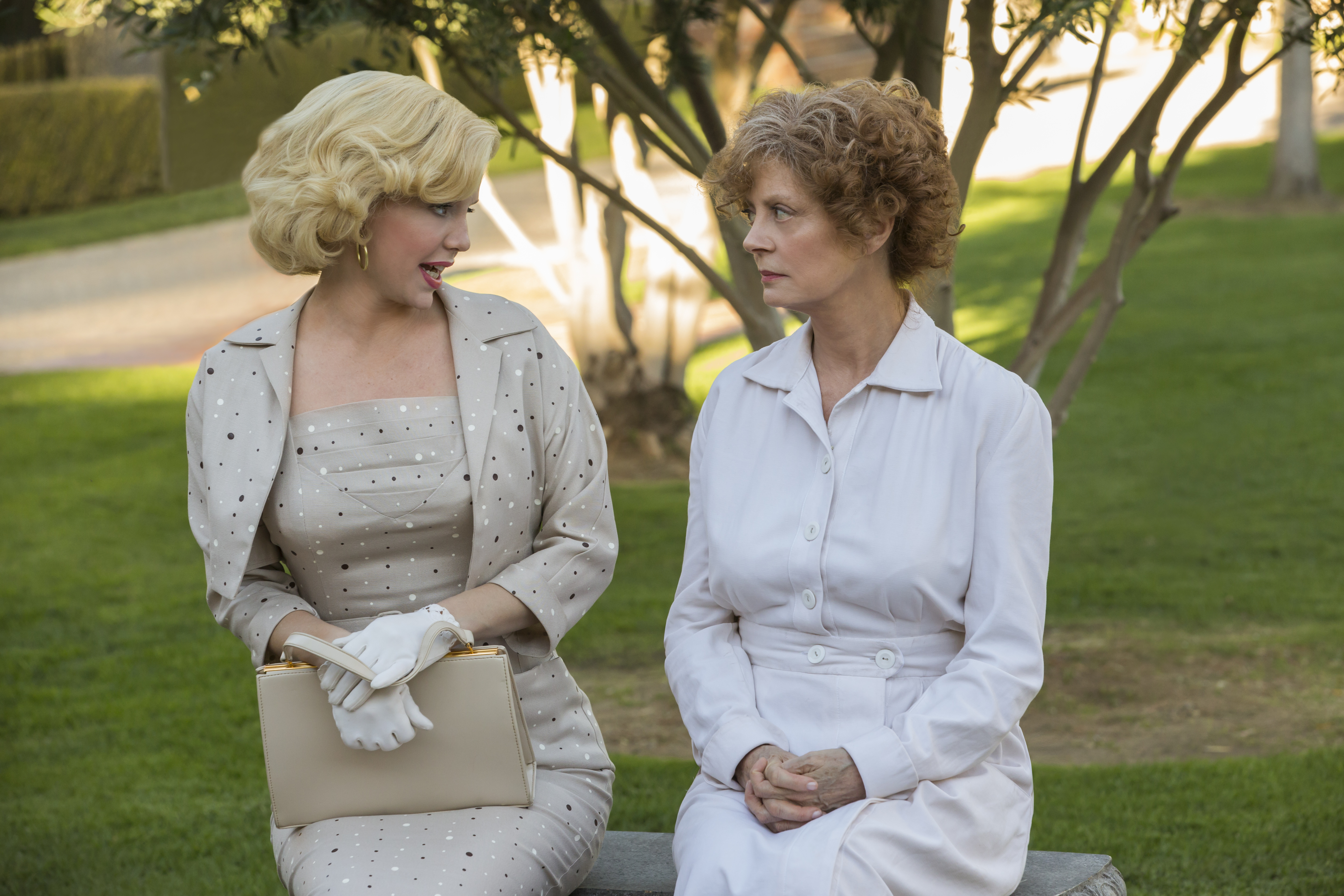 Still of Susan Sarandon and Kelli Garner in The Secret Life of Marilyn Monroe (2015)