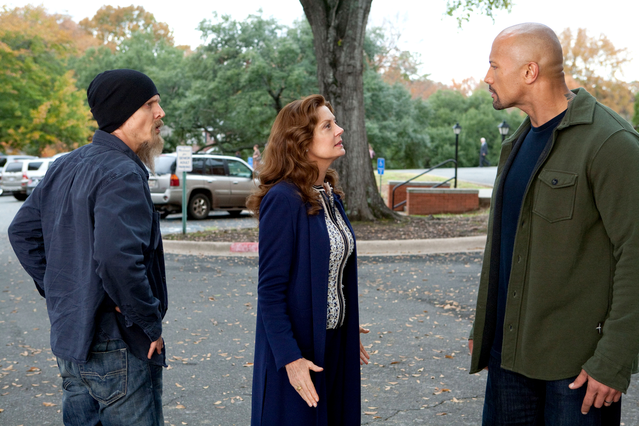 Still of Susan Sarandon, Barry Pepper and Dwayne Johnson in Snitch (2013)