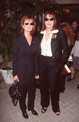 Susan Sarandon and Anjelica Huston