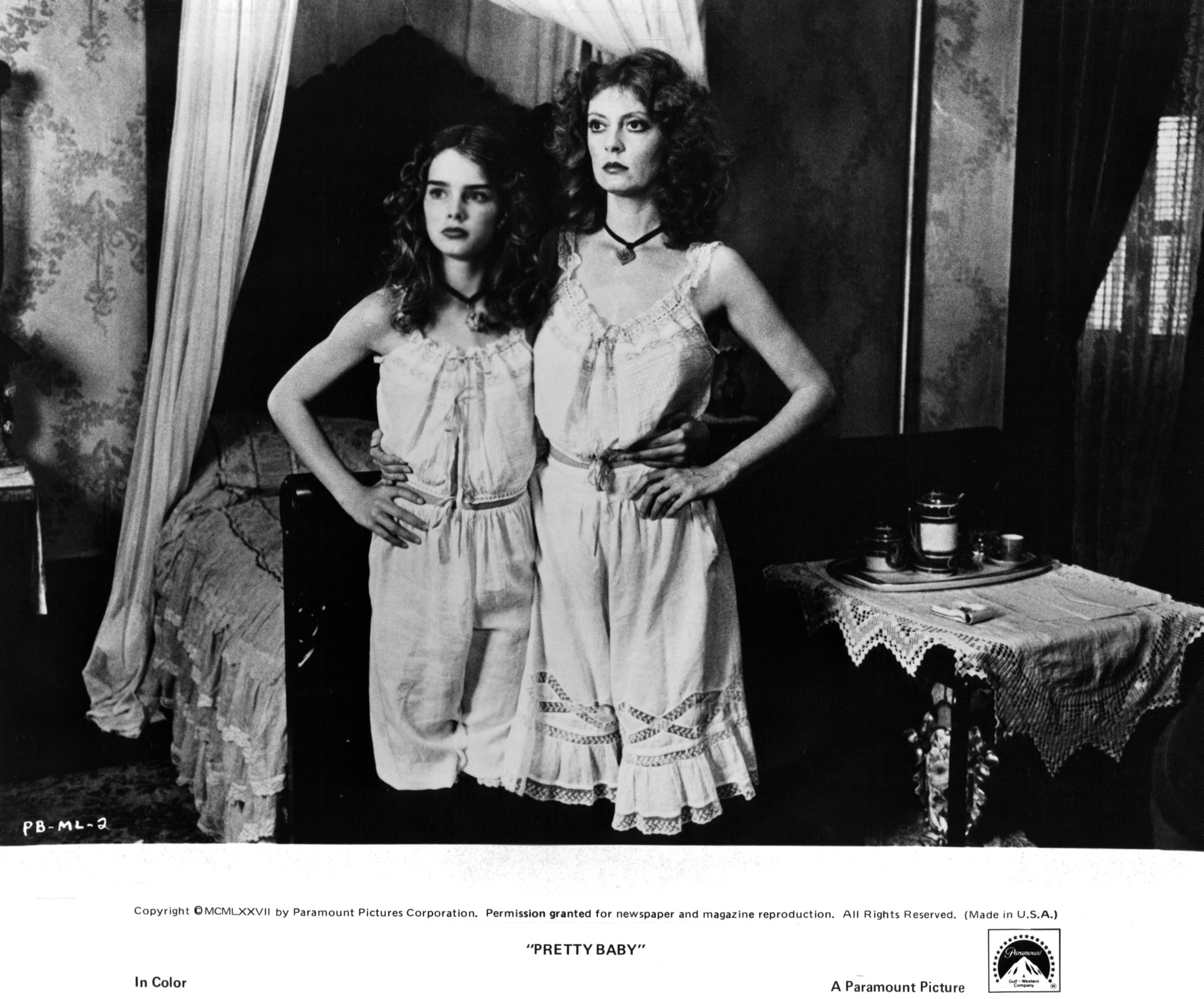 Still of Susan Sarandon and Brooke Shields in Pretty Baby (1978)