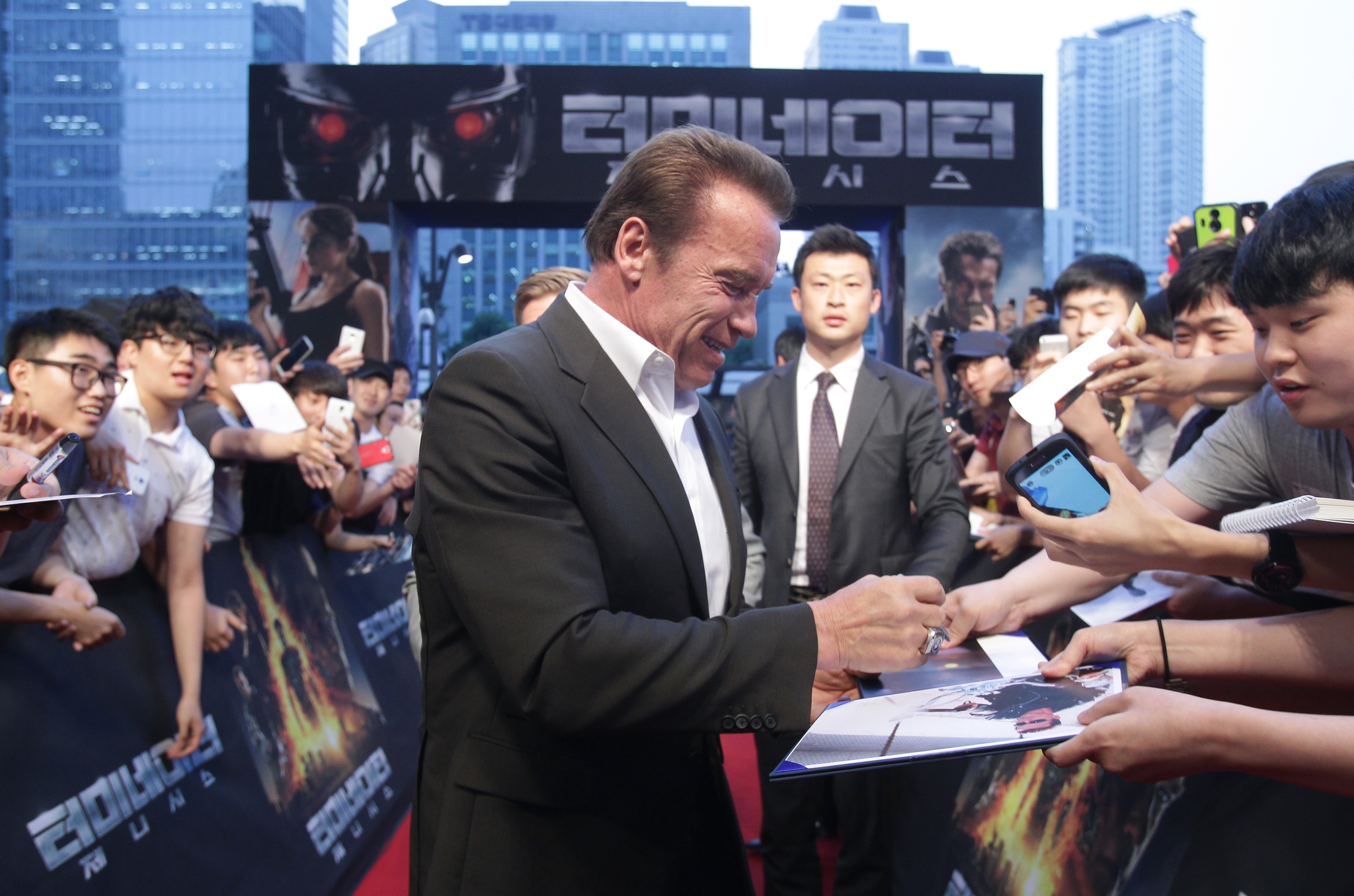 Arnold Schwarzenegger at event of Terminator Genisys (2015)