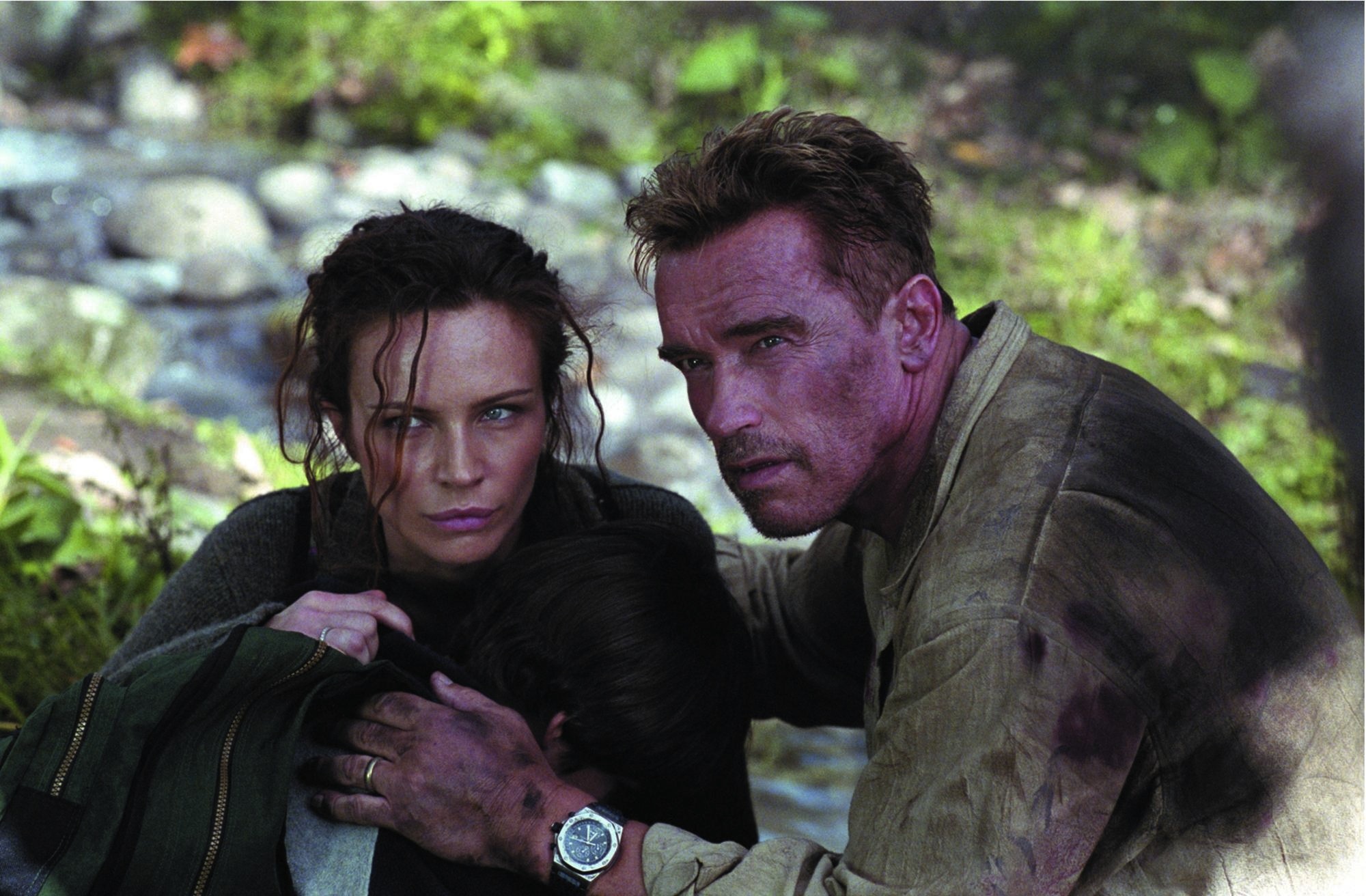 Still of Arnold Schwarzenegger and Francesca Neri in Kerstas (2002)