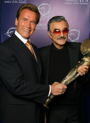 Arnold Schwarzenegger and Burt Reynolds