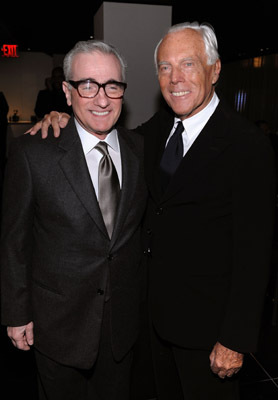 Martin Scorsese and Giorgio Armani