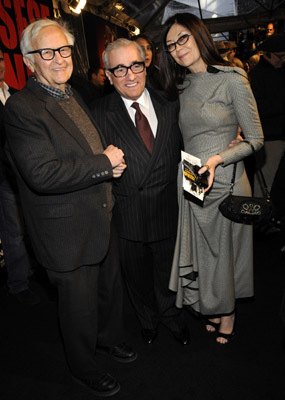 Martin Scorsese, Albert Maysles and Victoria Pearman at event of Shine a Light (2008)