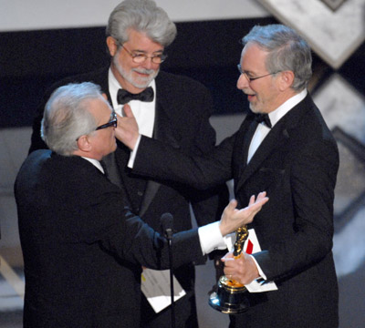 George Lucas, Martin Scorsese and Steven Spielberg at event of The 79th Annual Academy Awards (2007)