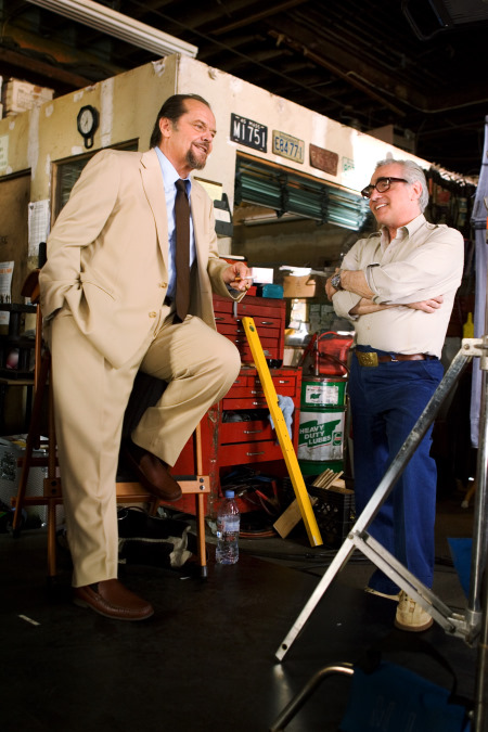 Jack Nicholson and Martin Scorsese in Infiltruoti (2006)