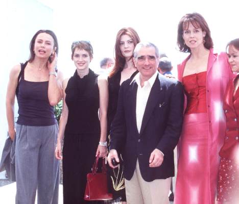 Winona Ryder, Martin Scorsese and Sigourney Weaver