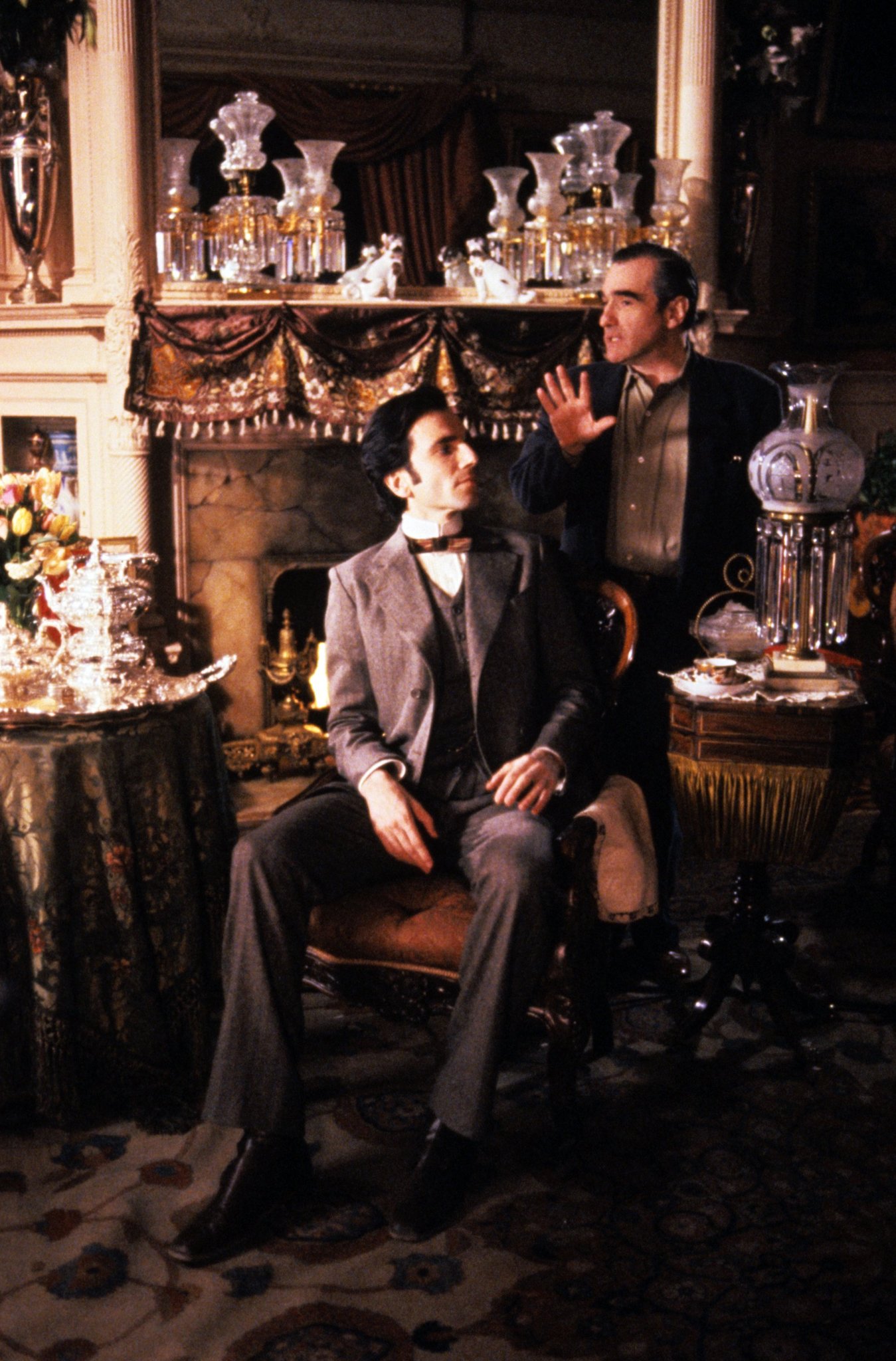 Still of Martin Scorsese and Daniel Day-Lewis in The Age of Innocence (1993)