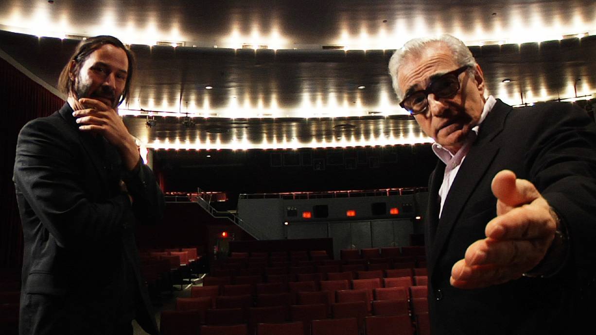 Still of Keanu Reeves and Martin Scorsese in Side by Side (2012)