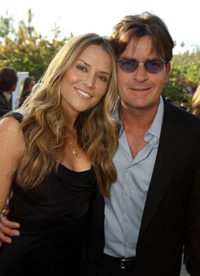 Charlie Sheen and Brooke Mueller