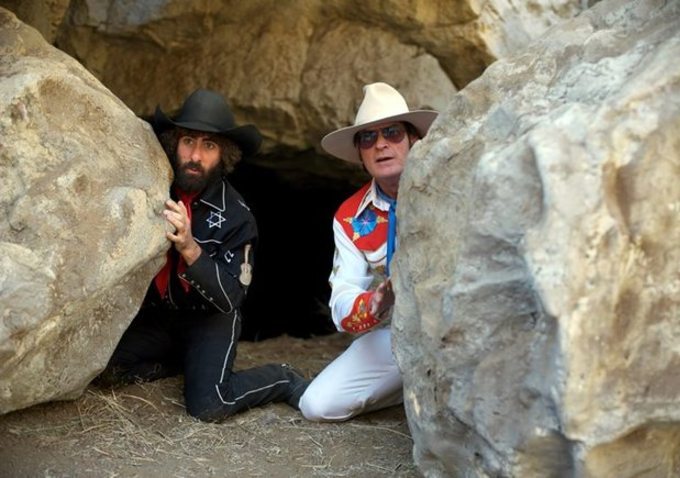 Still of Charlie Sheen and Jason Schwartzman in A Glimpse Inside the Mind of Charles Swan III (2012)
