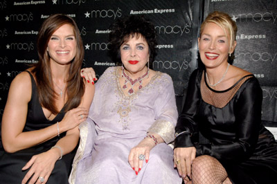 Elizabeth Taylor, Brooke Shields and Sharon Stone