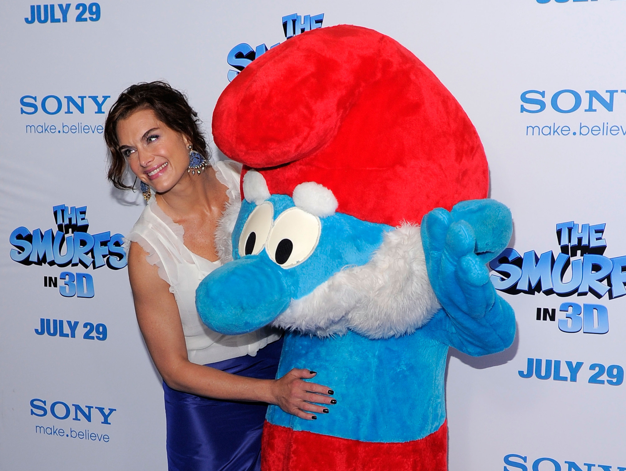 Brooke Shields at event of Smurfai 3D (2011)