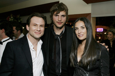 Demi Moore, Christian Slater and Ashton Kutcher