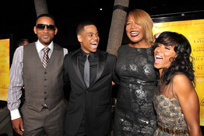 Will Smith, Jada Pinkett Smith, Queen Latifah and Tristan Wilds at event of The Secret Life of Bees (2008)