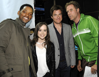 Will Smith, Jason Bateman, Will Ferrell and Ellen Page at event of 2008 MTV Movie Awards (2008)