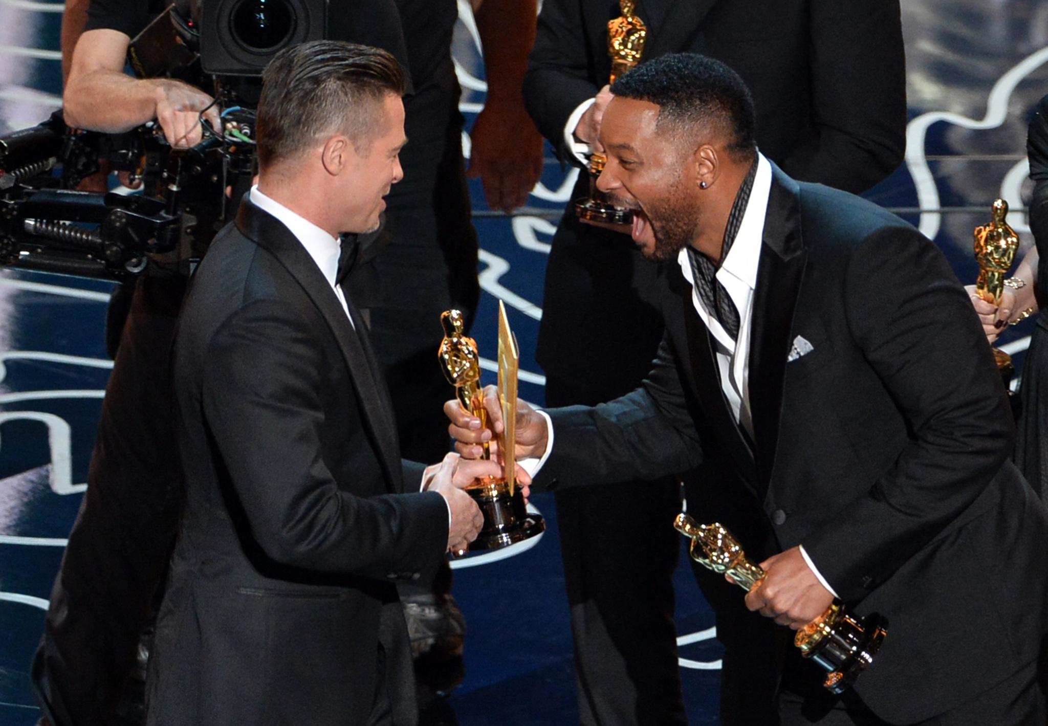 Brad Pitt and Will Smith at event of The Oscars (2014)