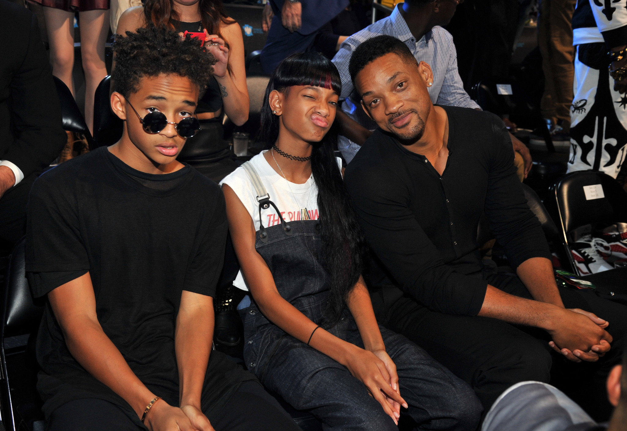 Will Smith, Willow Smith and Jayden Smith at event of 2013 MTV Video Music Awards (2013)