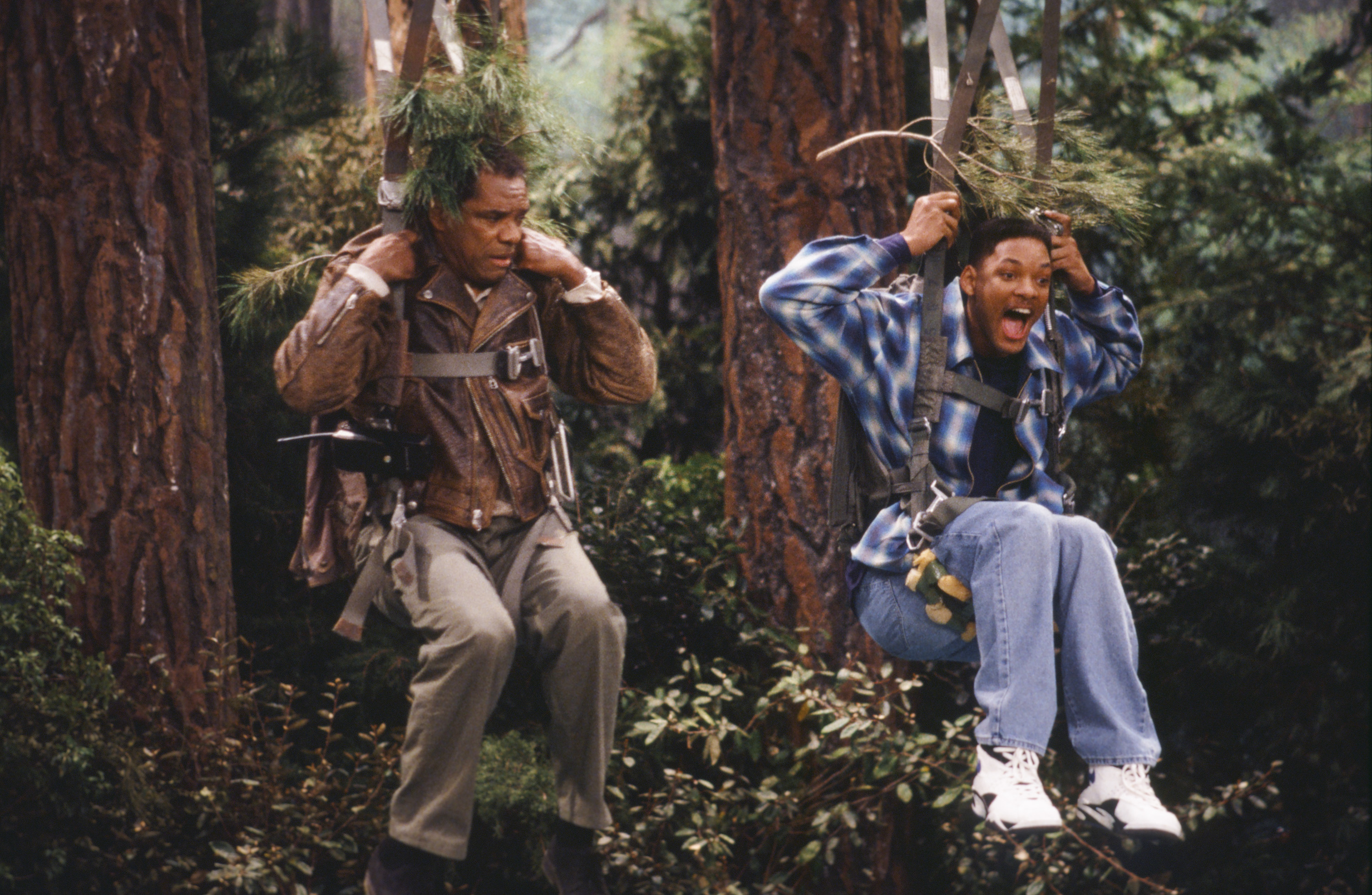 Still of Will Smith and John Witherspoon in The Fresh Prince of Bel-Air (1990)