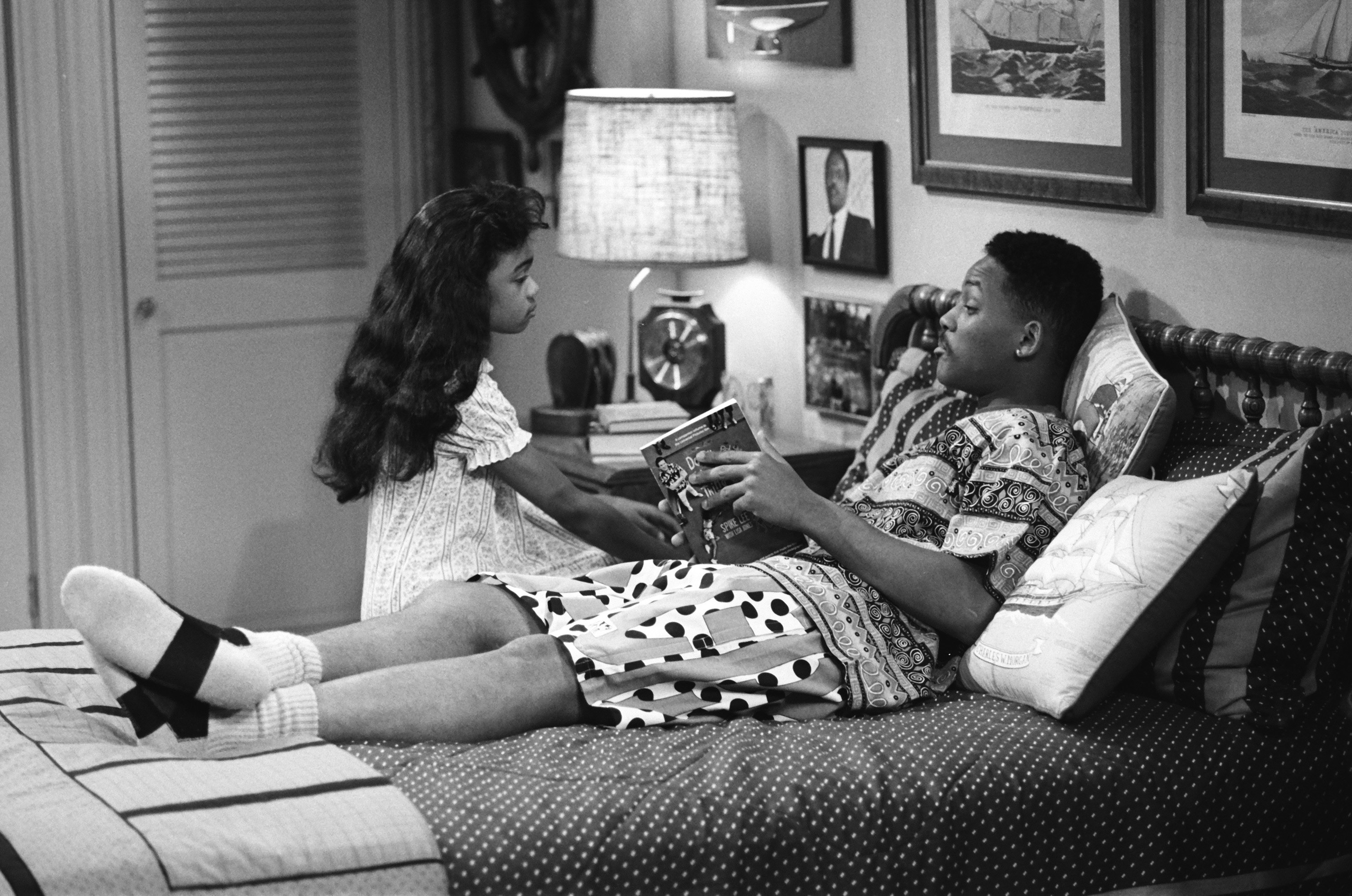 Still of Will Smith, Tatyana Ali and Ashley Bank in The Fresh Prince of Bel-Air (1990)