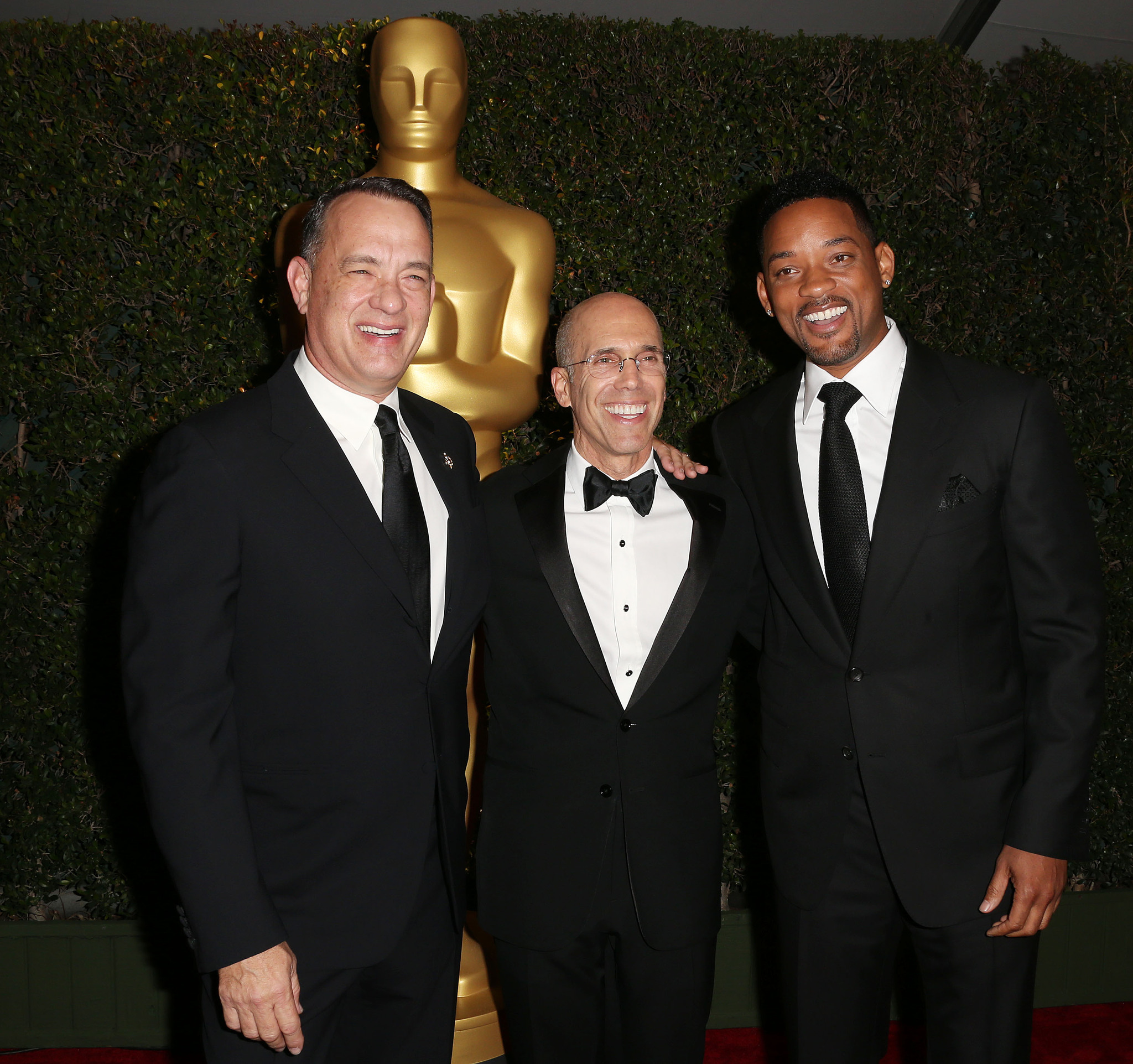 Tom Hanks, Will Smith and Jeffrey Katzenberg