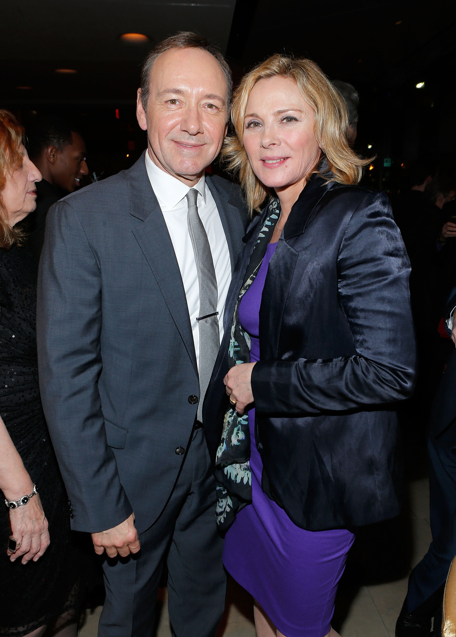 Kevin Spacey and Kim Cattrall at event of Kortu Namelis (2013)