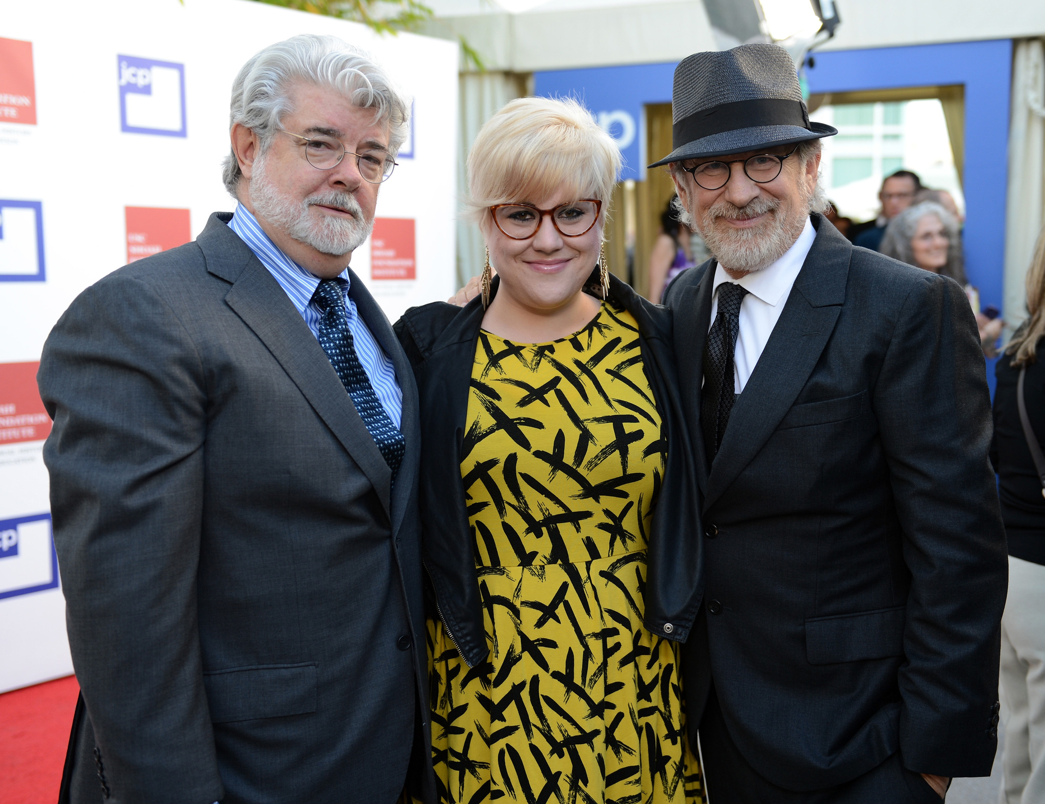 George Lucas, Steven Spielberg and Katie Lucas