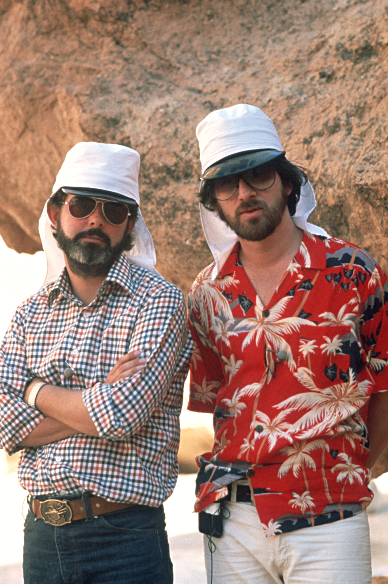 George Lucas and Steven Spielberg in Indiana Dzounsas ir dingusios Sandoros skrynios ieskotojai (1981)