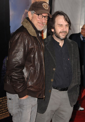 Steven Spielberg and Peter Jackson at event of The Lovely Bones (2009)