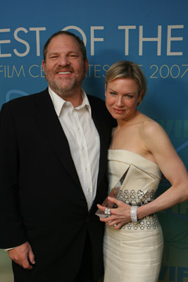 Steven Spielberg, Renée Zellweger and Harvey Weinstein