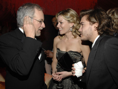 Steven Spielberg, Elizabeth Banks and Emile Hirsch