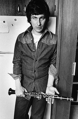 Steven Spielberg holding a clarinet, 1968. Vintage silver gelatin, 13x10, mounted on 20x16 archival board, signed. $900 © 1978 Ulvis Alberts MPTV