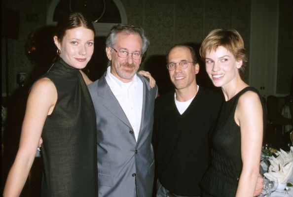 Steven Spielberg, Gwyneth Paltrow, Jeffrey Katzenberg and Hilary Swank