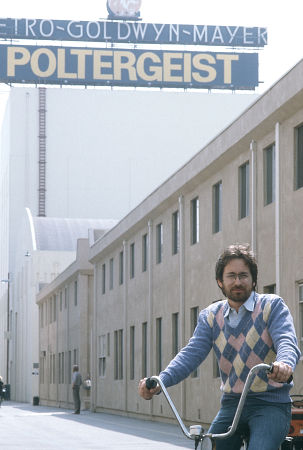 Steven Spielberg on the MGM lot.