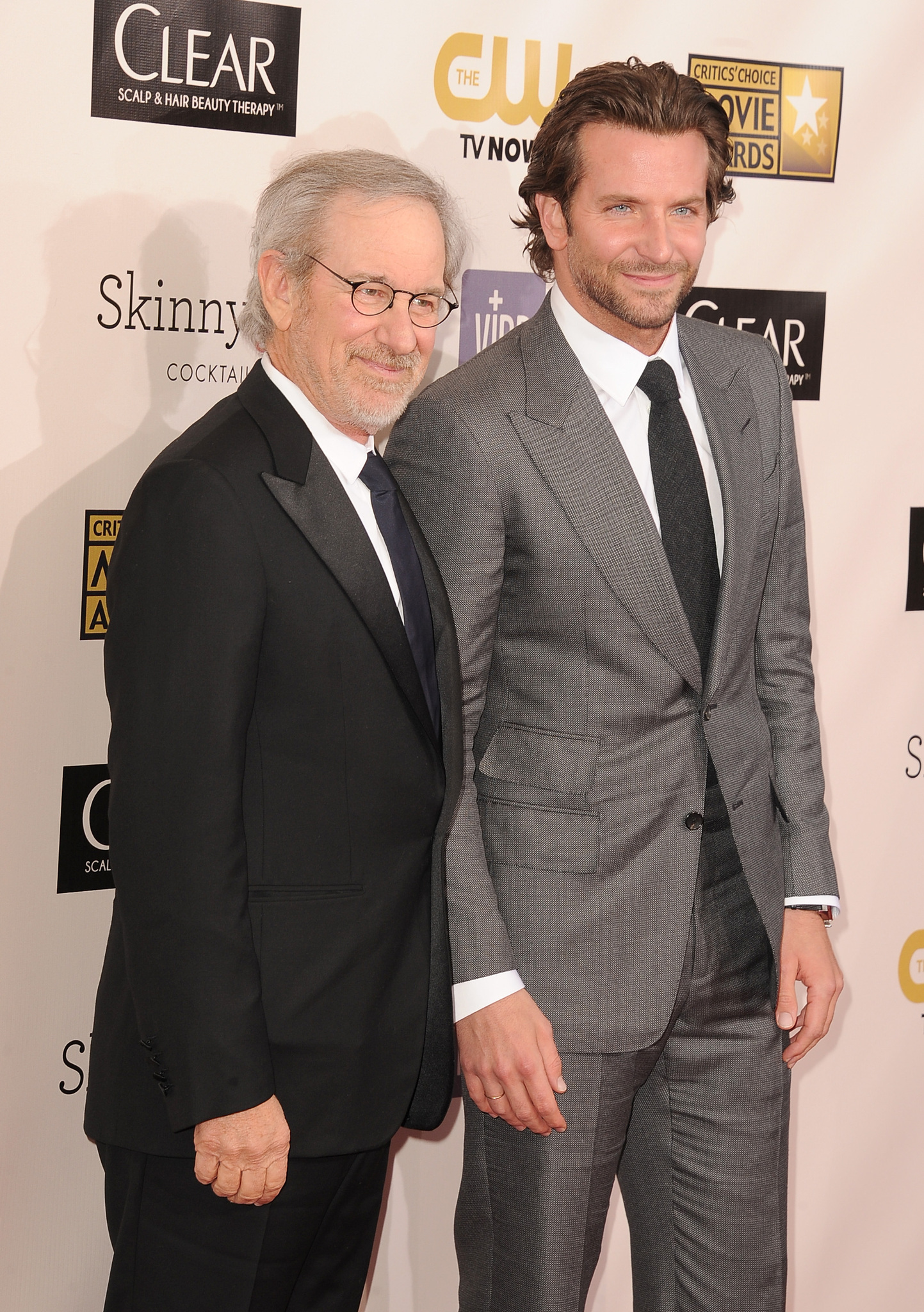 Steven Spielberg and Bradley Cooper