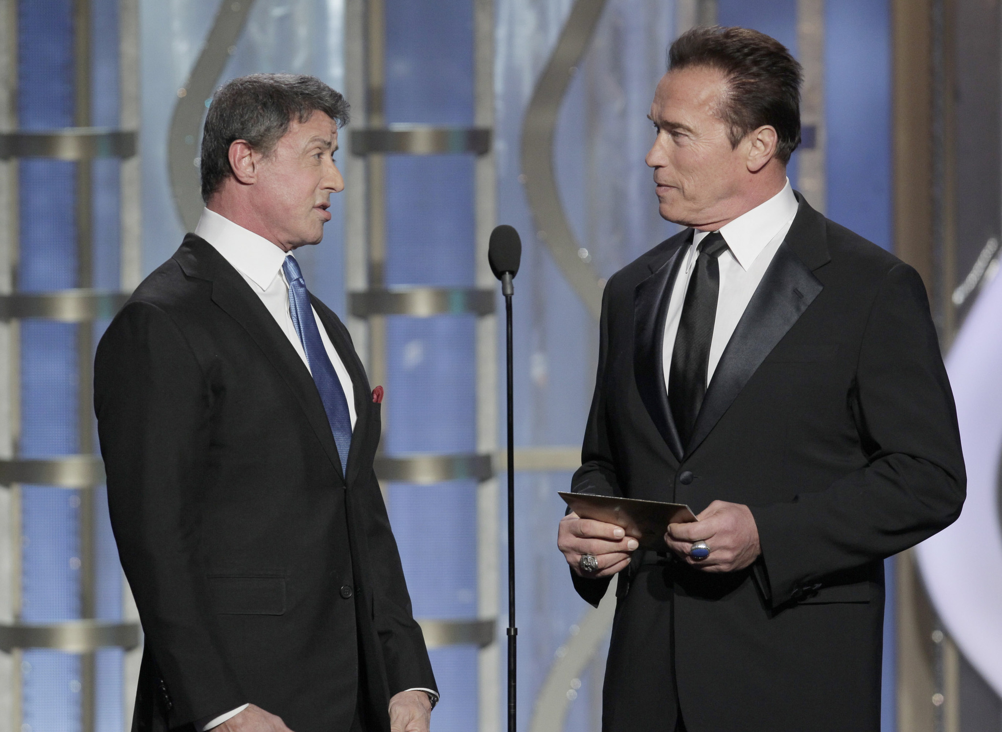 Arnold Schwarzenegger and Sylvester Stallone