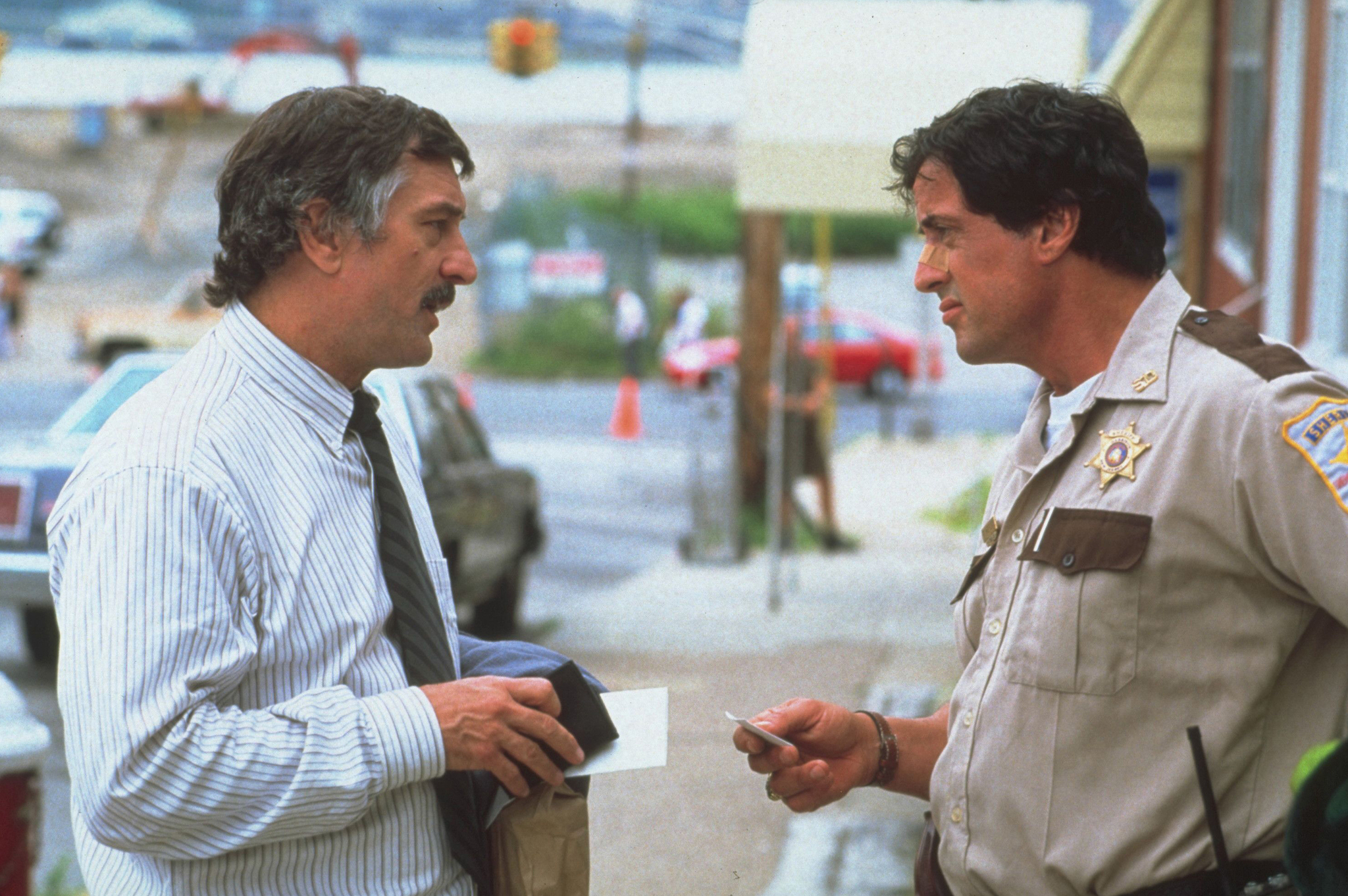 Still of Robert De Niro and Sylvester Stallone in Cop Land (1997)