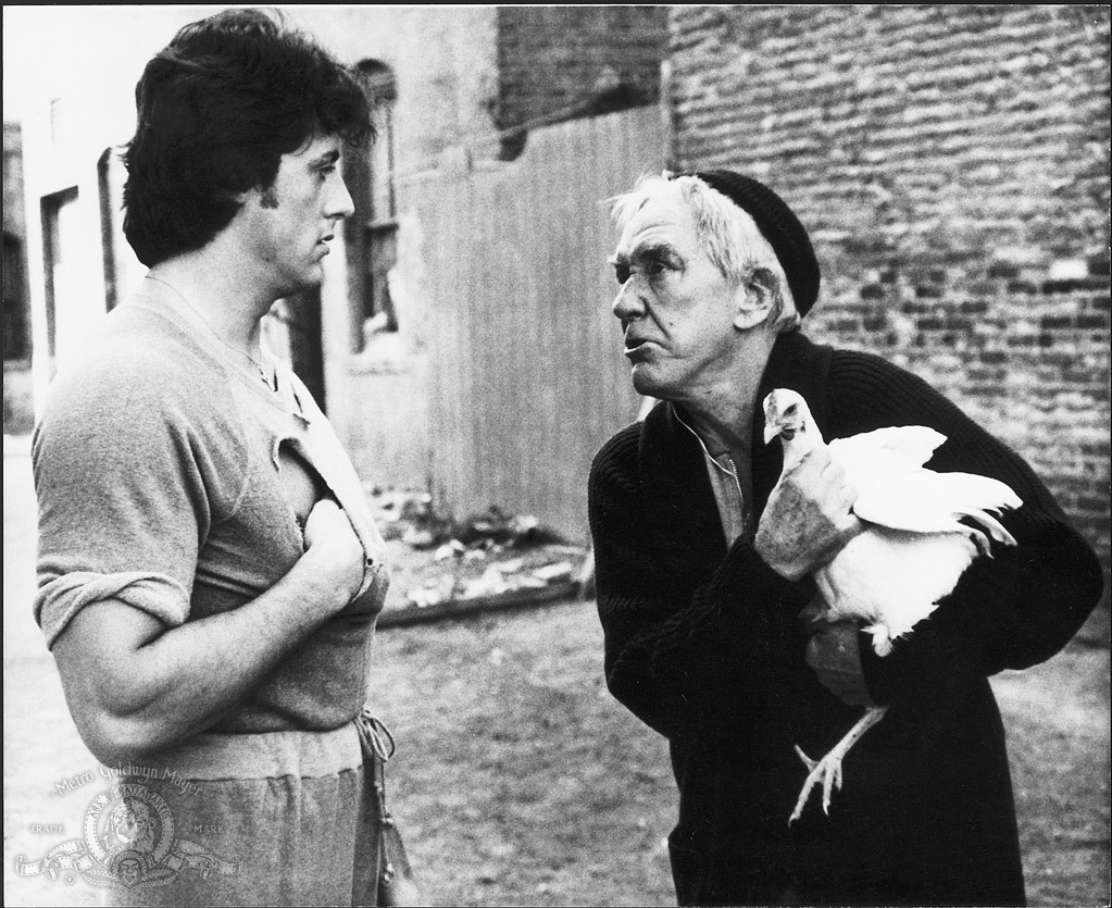 Still of Sylvester Stallone and Burgess Meredith in Rocky II (1979)